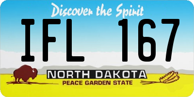 ND license plate IFL167