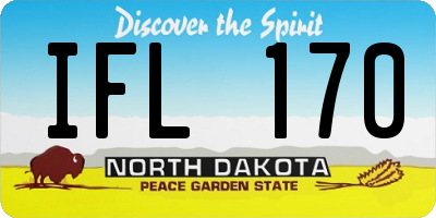 ND license plate IFL170