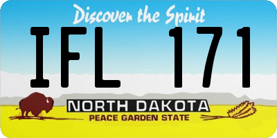 ND license plate IFL171