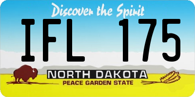 ND license plate IFL175