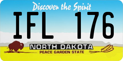ND license plate IFL176
