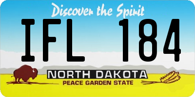 ND license plate IFL184