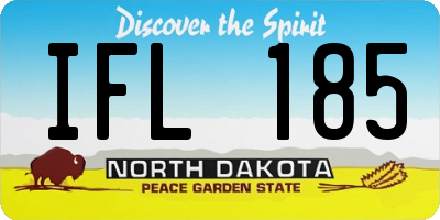 ND license plate IFL185