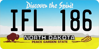 ND license plate IFL186