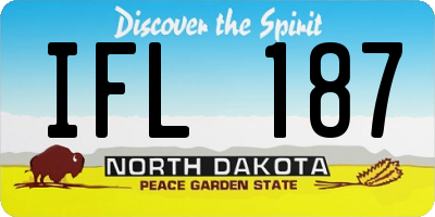 ND license plate IFL187