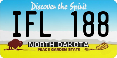 ND license plate IFL188