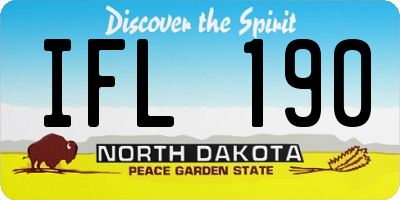 ND license plate IFL190