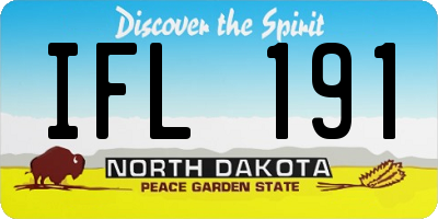 ND license plate IFL191