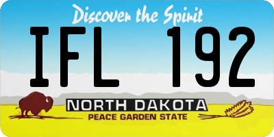 ND license plate IFL192