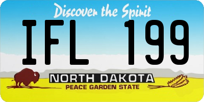 ND license plate IFL199