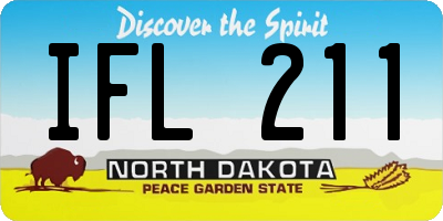 ND license plate IFL211
