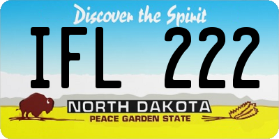ND license plate IFL222