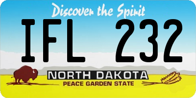 ND license plate IFL232
