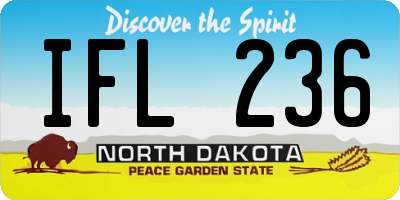 ND license plate IFL236