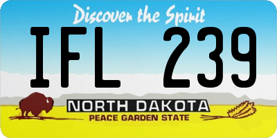 ND license plate IFL239