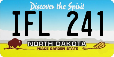 ND license plate IFL241