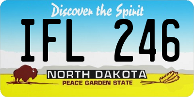 ND license plate IFL246