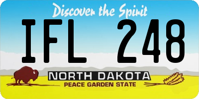 ND license plate IFL248