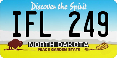 ND license plate IFL249