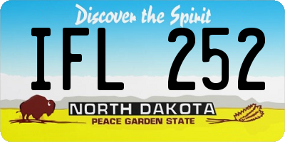ND license plate IFL252