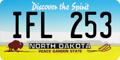 ND license plate IFL253