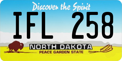 ND license plate IFL258