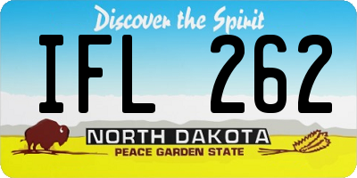 ND license plate IFL262