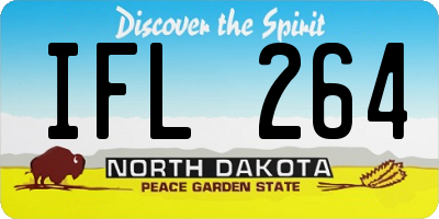 ND license plate IFL264