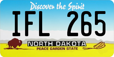 ND license plate IFL265