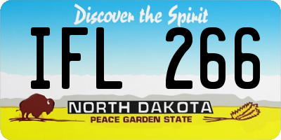 ND license plate IFL266