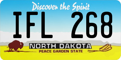 ND license plate IFL268