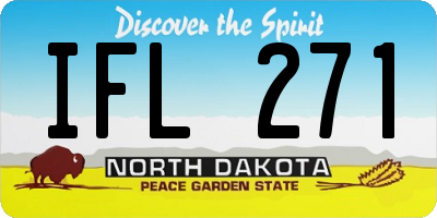 ND license plate IFL271
