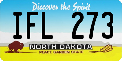 ND license plate IFL273
