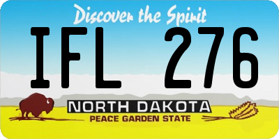 ND license plate IFL276