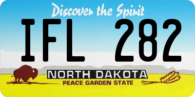 ND license plate IFL282