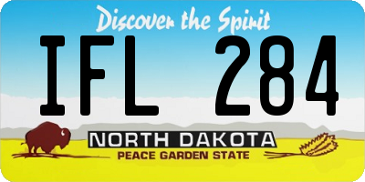 ND license plate IFL284