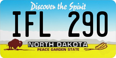 ND license plate IFL290
