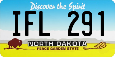 ND license plate IFL291