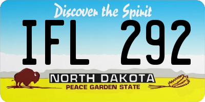 ND license plate IFL292