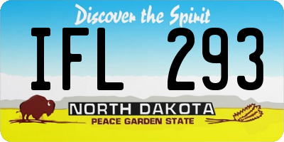 ND license plate IFL293