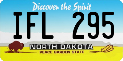 ND license plate IFL295