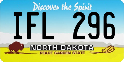 ND license plate IFL296