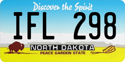 ND license plate IFL298