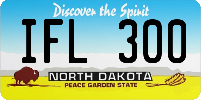 ND license plate IFL300