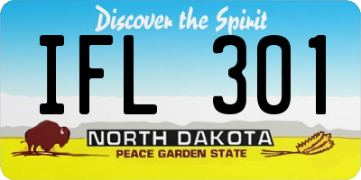 ND license plate IFL301
