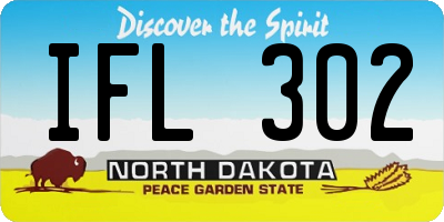 ND license plate IFL302
