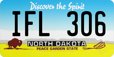 ND license plate IFL306