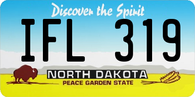 ND license plate IFL319