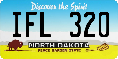 ND license plate IFL320