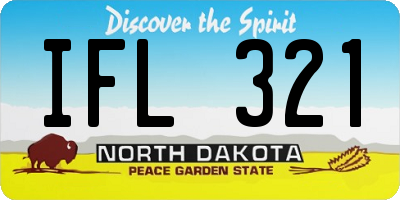 ND license plate IFL321